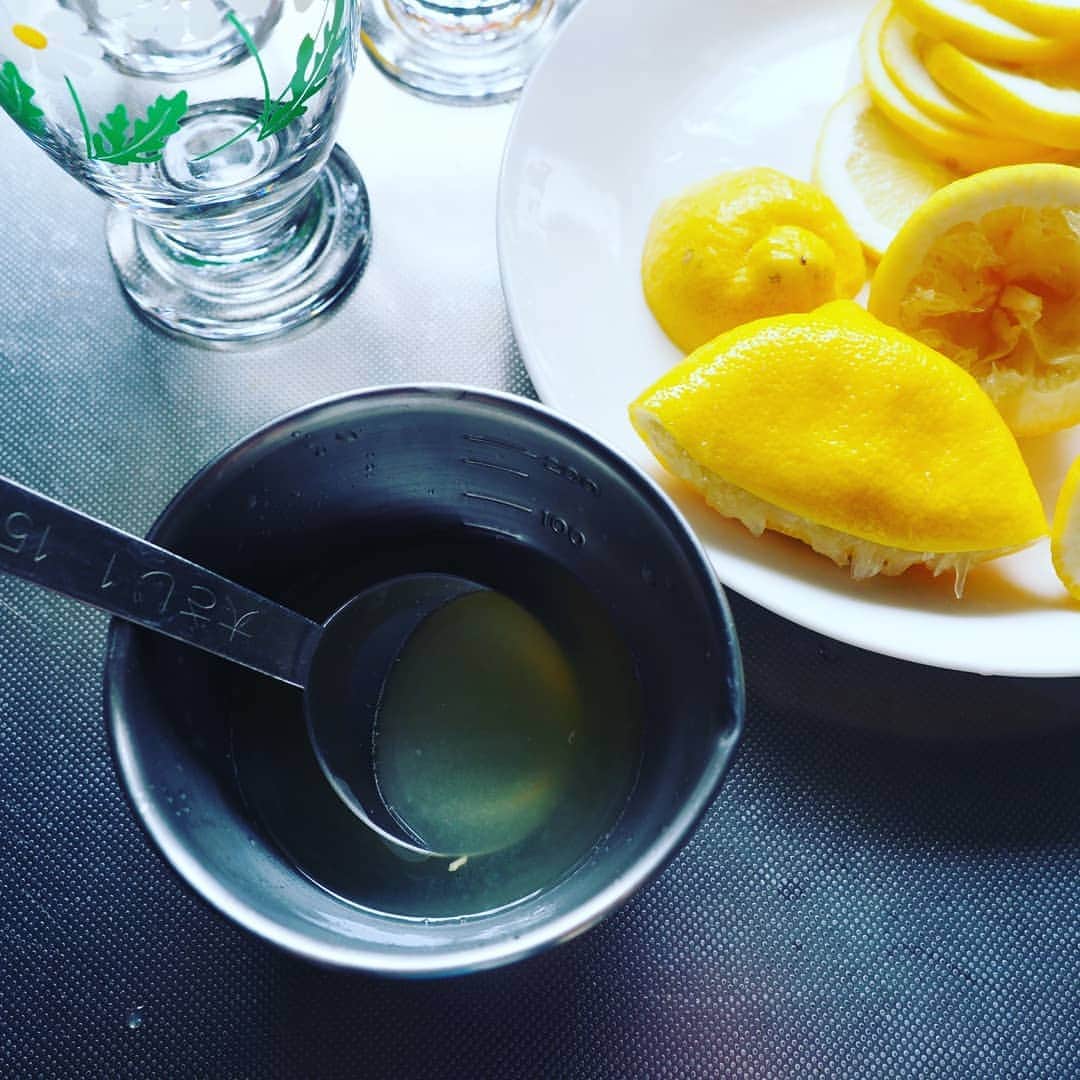 Michiko Maedaさんのインスタグラム写真 - (Michiko MaedaInstagram)「熱中症対策にも😁🌿 フレッシュレモンスカッシュ🍋🌿  (フレッシュレモンスカッシュ🍋) レモン1個は2～3枚ほどスライスして残りは果汁を絞る。 果汁に蜂蜜大さじ1～2を加えよく混ぜてグラスに流し入れる。 氷をたっぷり入れ、炭酸水を優しく加えスライスレモンも押し込む♪ 好みでアイスクリームやさくらんぼを飾る🍒 (蜂蜜の量は好みで♪かわりにガムシロップでも❤️)  #レモンスカッシュ#レモンソーダ #はちみつレモン#レモン#lemon #フレッシュレモンスカッシュ #アイスクリン を乗せて🍨🌿 #熱中症対策#熱中症#夏休みのおやつ #待ってたよ#米津玄師#にゃんこ #机に上がったらダメ❕ #IGersJP#IGersjp#IGersj#クッキングラム#デリスタグラマー#おうちごはんlover#コッタ #lin_stagrammer#kurashiru#クッキングラム#クッキングラムアンバサダー#クオカ#エルグルメ#フーディーテーブル#おうちごはんlover#おうちごはん革命#おうちカフェ#ハラペコさんの夏休み」8月4日 16時03分 - shana.mama