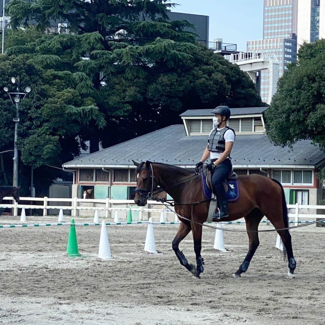 市川海老蔵 （11代目）さんのインスタグラム写真 - (市川海老蔵 （11代目）Instagram)「Horse back riding. Need to ride sometimes to keep it up.  Riding on Tamamo Rush-san. Thank you buddy💕  Just 30 minutes, but it uses a lot of muscles on my legs. Wanted to ride much longer. * お馬さんです。 乗っておかないと 乗れなくなるという 感じですね。  タマモラッシュさんに 跨ります。 よろしくね💕  わずか３０分、 でも 結構 足にきます。 まだまだ乗り足りない。  #市川海老蔵 #海老蔵 #成田屋 #歌舞伎 #ABKAI #ABMORI #ebizoichikawa #ebizo #kabuki #thunderparty #ebizotv #theater #theaterarts #actor #japan #classic」8月4日 16時37分 - ebizoichikawa.ebizoichikawa