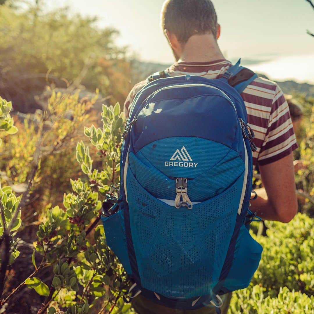 GREGORYのインスタグラム：「ACTIVE TRAIL  MIWOK/MAYA﻿ ﻿ 日帰りハイクだけど少し余分なスペースが必要で、難しいトレイルを予定しているという時はミウォック32の出番です。柔軟なバイオシンク・サスペンションは、あなたの機敏かつ自由な行動を妨げません。﻿ ﻿ #MIWOK﻿ #MAYA」