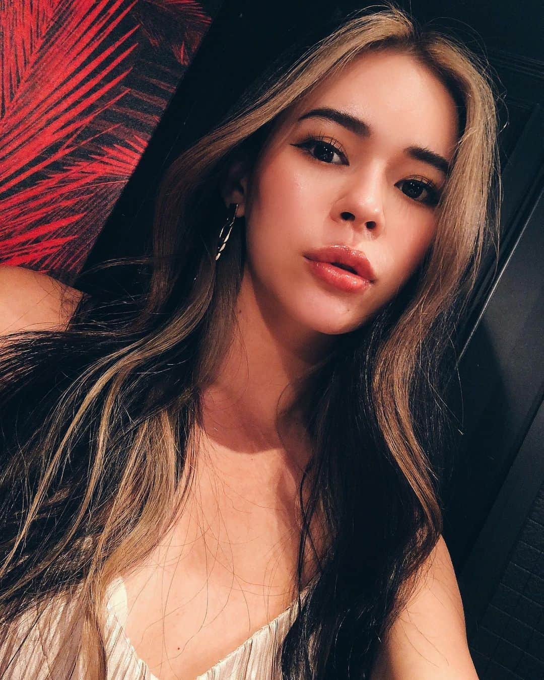 藤川ありすのインスタグラム：「__ インナーカラーの次は 前髪にもブリーチしてみました。 ヤンキーとかバンギャ系になっちゃうかな？と思ったら意外としっくりで海外系のヘアーになって大満足👏🏻 @allys_maria さんの絶妙なグレーのようなゴールドのようなカラーがオシャレヘアーを引き立たせてくれます🙏🏼 夏だし今年はGALしまーす🌈🌺🦄 これで日サロ行って焼いたら完璧🤟🏽」