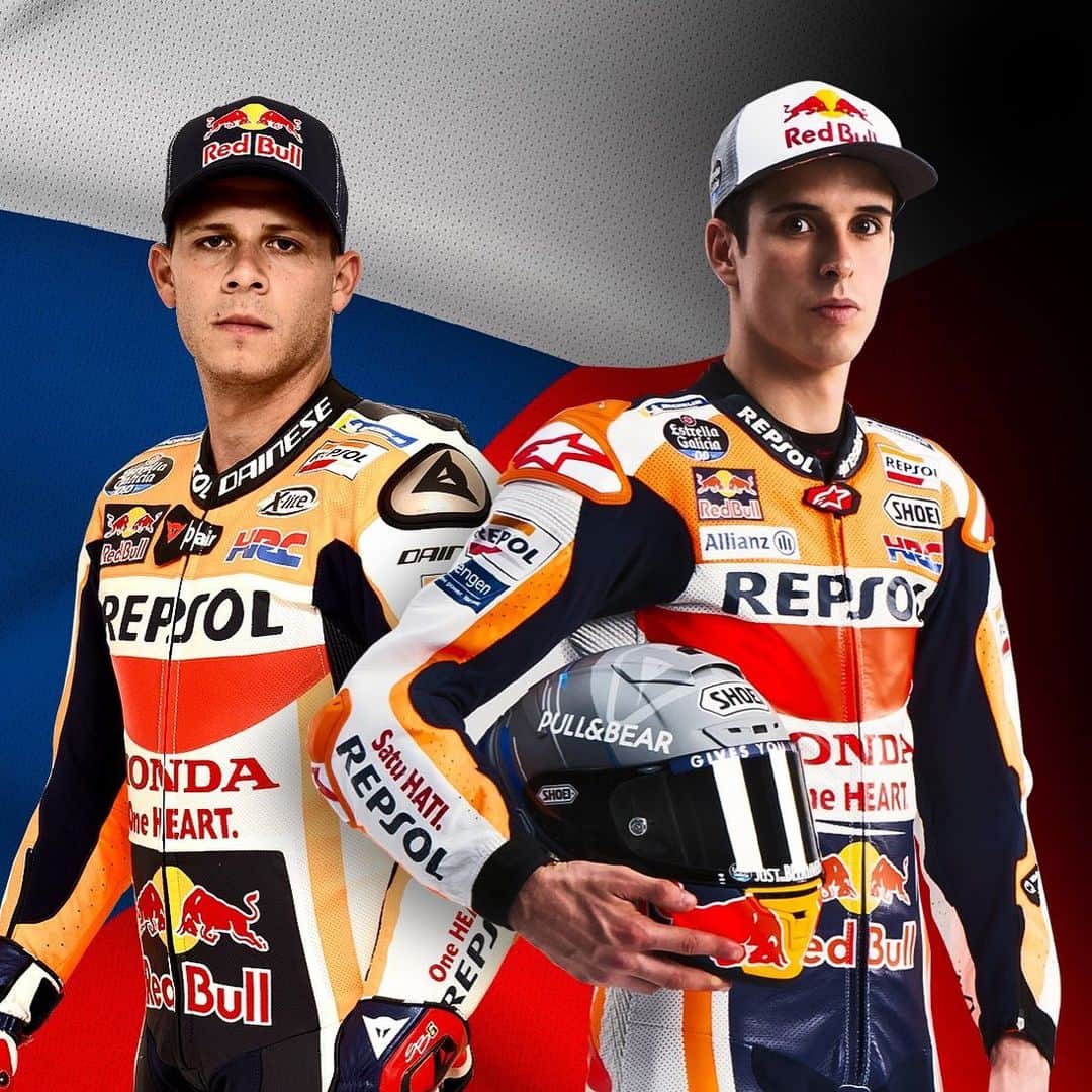 レプソル・ホンダのインスタグラム：「Unfortunately @marcmarquez93 will miss the #CzechGP with @stefanbradl6 stepping into the Repsol Honda Team once again alongside @alexmarquez73」
