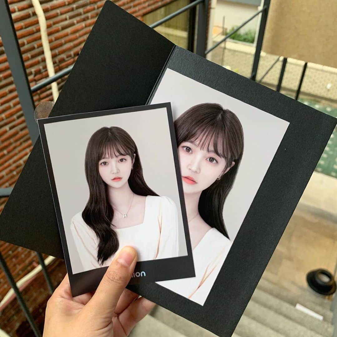 カン・ダンビのインスタグラム：「민증 10년만에 바꾼당 #무표정어색해 #어두운머리어색해」