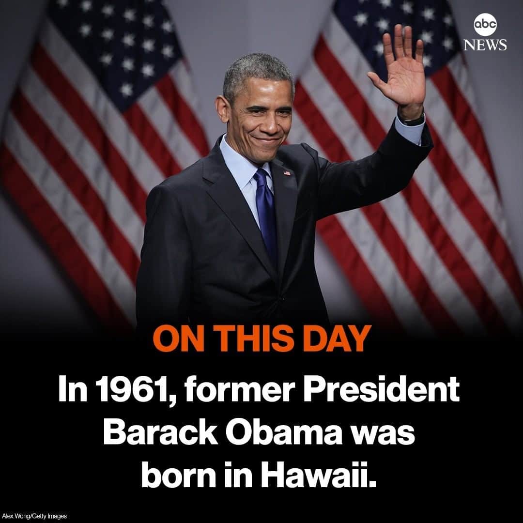 ABC Newsさんのインスタグラム写真 - (ABC NewsInstagram)「ON THIS DAY: In 1961, former President Barack Obama was born in Hawaii. #onthisday #birthday #potus #barackobama」8月4日 19時59分 - abcnews