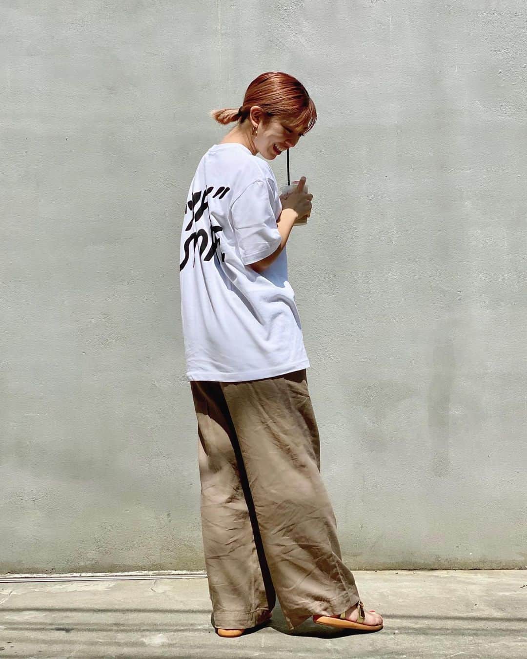 本橋優華さんのインスタグラム写真 - (本橋優華Instagram)「夏だ！ Tシャツ大好き。  #ootd#tshirt#mfcstore#pants#uniqlo#summer#2020#Tシャツ#白T#medium」8月4日 20時02分 - uk_jp