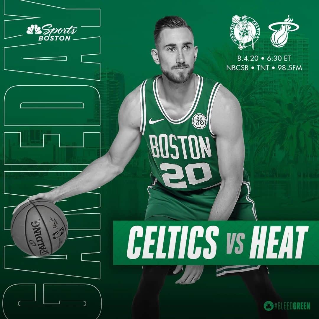 ボストン・セルティックスさんのインスタグラム写真 - (ボストン・セルティックスInstagram)「TONIGHT ☘️ #Celtics vs @miamiheat, 6:30 p.m. on @nbcsboston, @nbaontnt and @985thesportshub #BleedGreen #BOSvsMIA #LetsGoCeltics」8月4日 22時28分 - celtics