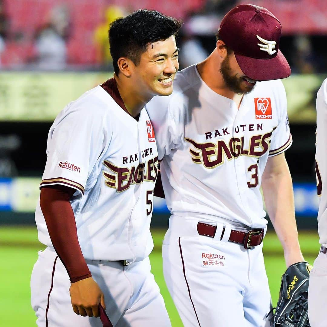 東北楽天ゴールデンイーグルスさんのインスタグラム写真 - (東北楽天ゴールデンイーグルスInstagram)「⚾️ ⚾️E 7-6 H⚾️ 序盤からリードを許す苦しい展開も 8回に浅村選手が14号2ランを放ち逆転勝利‼️‼️ 8回表を無失点で抑えた津留﨑選手がプロ初勝利✨✨ ブラッシュ選手が2安打2打点の活躍💪🏼 9回を締めたブセニッツ選手は3セーブ目👍🏼 #rakuteneagles #NOWorNEVERいまこそ #日本一の東北へ  #浅村栄斗  #津留﨑大成 #ブラッシュ #jabariblash  #安樂智大  #写真もイープレで」8月4日 22時49分 - rakuten_eagles