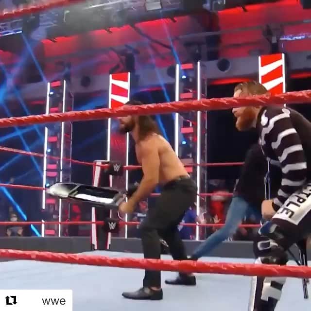 レイ・ミステリオ・ジュニアのインスタグラム：「Thank you son for defending your father & honoring the #Mysterio name! So damn proud of you & you know it, but it’s hard seeing you fight my battles knowing the risks your taking! #LoveYou #PleaseNoMore 🙏🏼💙✊🏼」