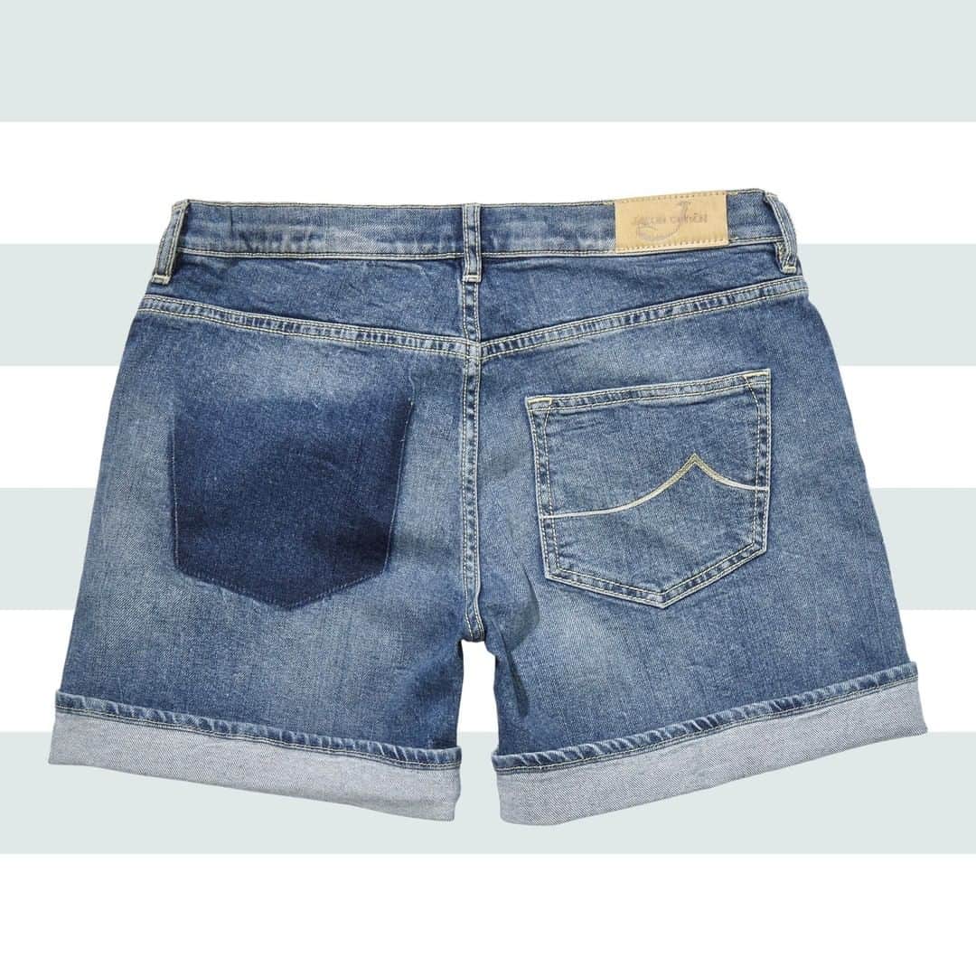 Jacob Cohenのインスタグラム：「The Kat relaxing denim shorts: a key piece for your summer wardrobe  S/S 20 Woman Collection Made in Italy  #JacobCohen #JacobCohenJeans」