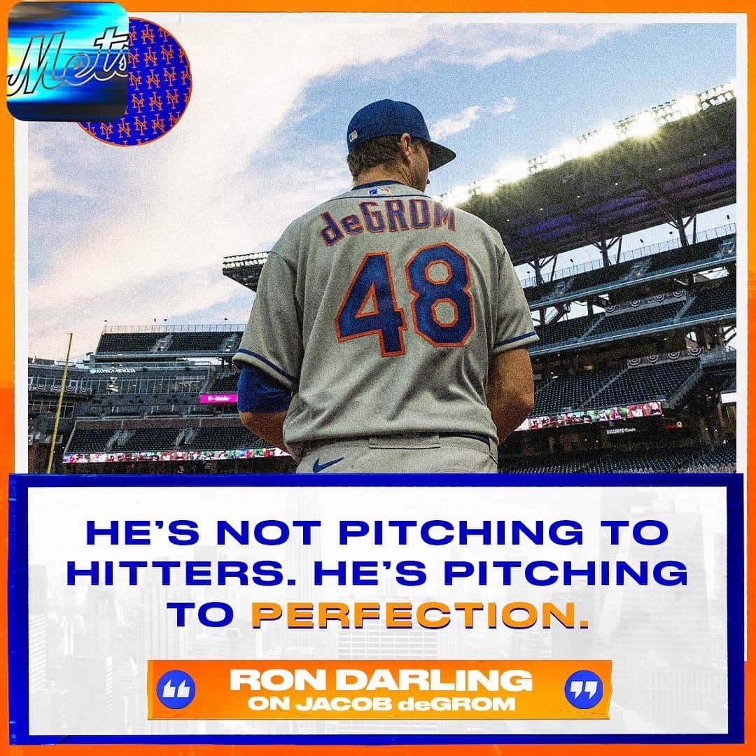 ニューヨーク・メッツさんのインスタグラム写真 - (ニューヨーク・メッツInstagram)「Ron Darling knows the best pitcher in baseball when he sees it. #LGM #Mets #JacobdeGrom」8月5日 0時14分 - mets