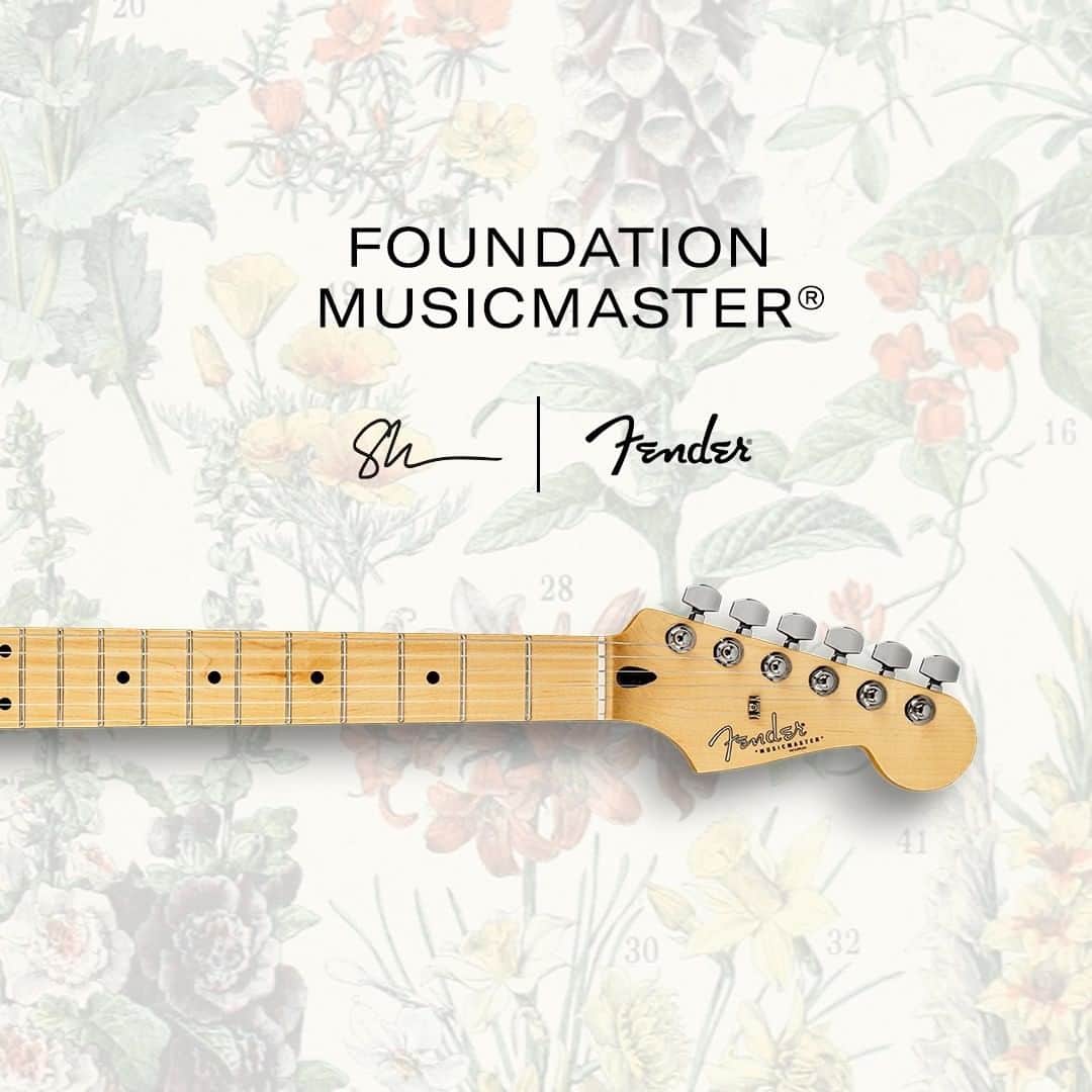 Fender Guitarさんのインスタグラム写真 - (Fender GuitarInstagram)「Pairing cool vintage-inspired art and legendary Fender tone in one striking guitar, The Shawn Mendes Foundation Musicmaster is a fresh take on our ‘60s short-scale fave. Outfitted with single-coil and humbucking pickups and finished with a fan’s rendition of a classic floral design by a French artist, this special model has all the star power of its namesake. Learn more via link in bio. @shawnmendes @shawnfoundation」8月5日 1時00分 - fender