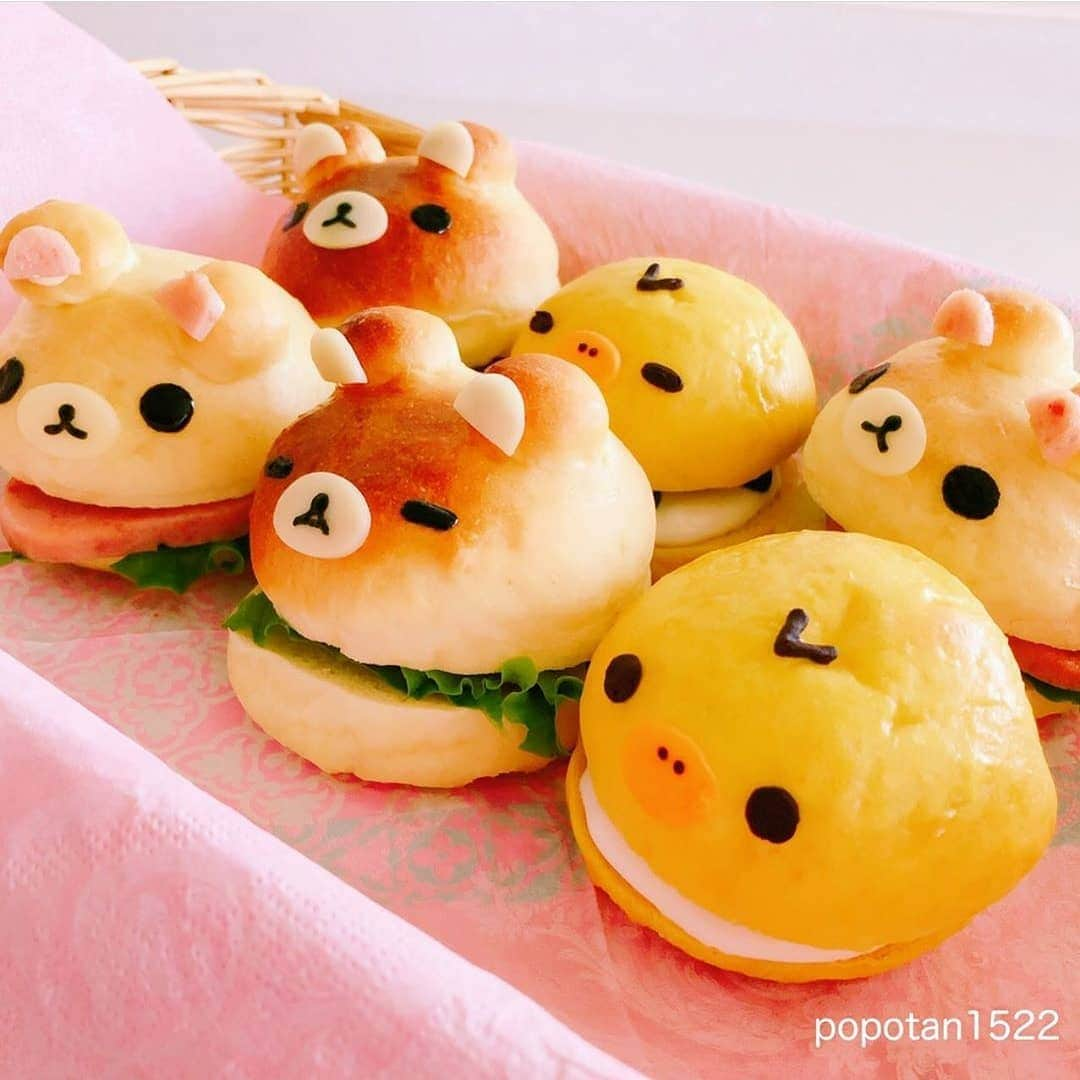 Rilakkuma US（リラックマ）さんのインスタグラム写真 - (Rilakkuma US（リラックマ）Instagram)「@popotan1522 made this amazing assortment of Rilakkuma themed burgers! Which one is the cutest? . . . #rilakkumaus #rilakluma #sanx #kawaii #cutefood #charaben #リラックマ #サンエックス #burgers」8月5日 1時04分 - rilakkumaus