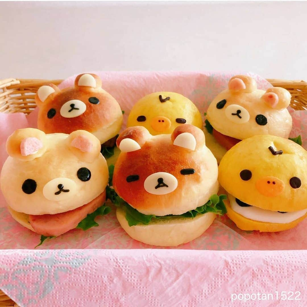 Rilakkuma US（リラックマ）さんのインスタグラム写真 - (Rilakkuma US（リラックマ）Instagram)「@popotan1522 made this amazing assortment of Rilakkuma themed burgers! Which one is the cutest? . . . #rilakkumaus #rilakluma #sanx #kawaii #cutefood #charaben #リラックマ #サンエックス #burgers」8月5日 1時04分 - rilakkumaus