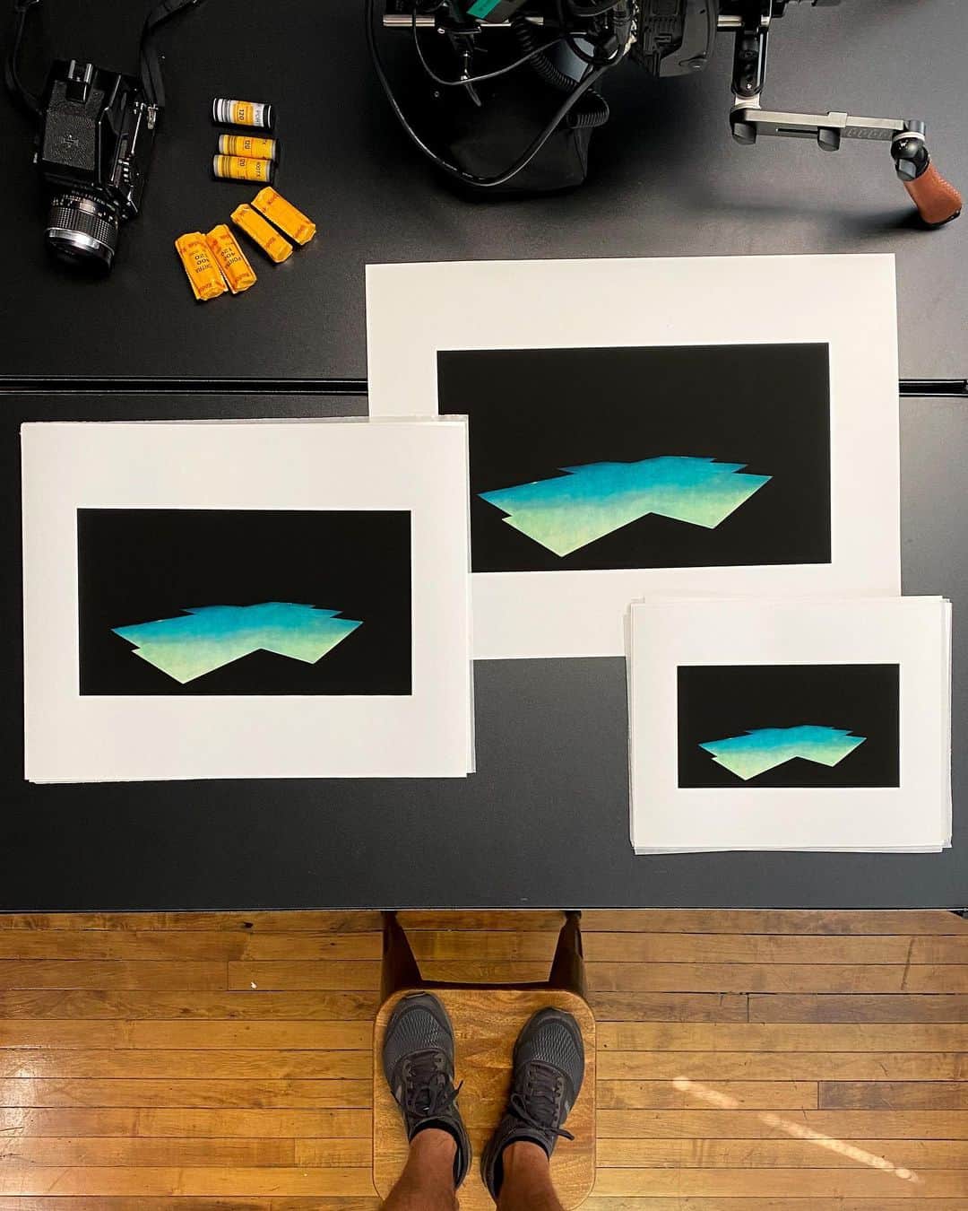 Robert Bingamanのインスタグラム：「There are still a few prints left of the latest edition, Pool 5, as well as artist’s proofs and larger sizes of past editions. Purchasing a print is direct form of support for me as an artist, filmmaker, and freelancer—ambling my way through a pandemic reality. Link is in the bio.」