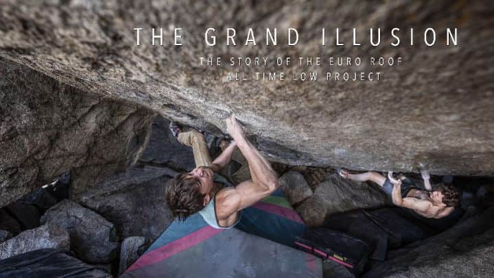 のインスタグラム：「The Grand Illusion, live now on @mellowclimbing 🤘 this boulder was probably the sickest and definitely the hardest line I've ever had the pleasure of climbing on. Check it out!  @thenorthface_climb @scarpana @petzl_official @gnarlynutrition @frictionlabs」
