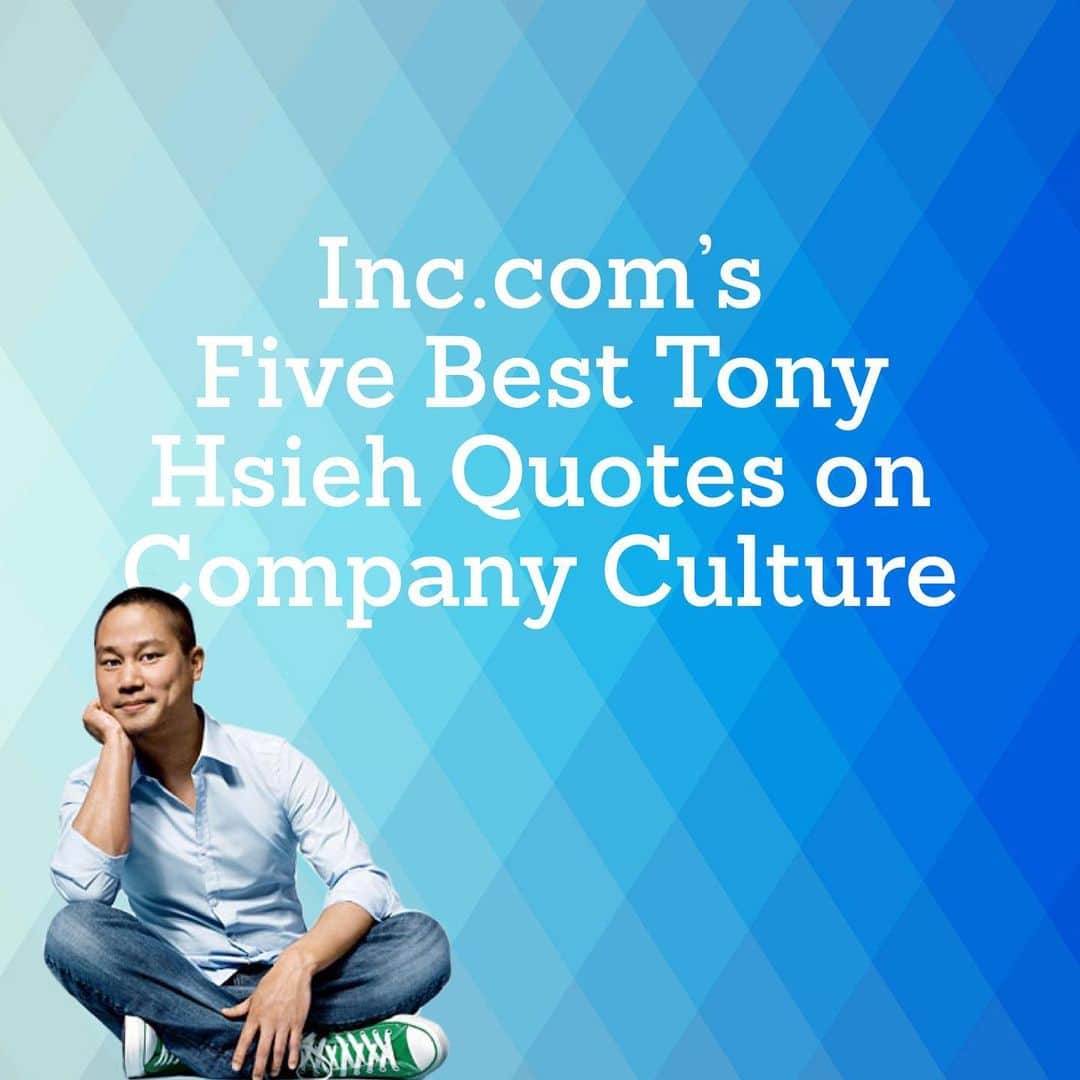 Tony Hsiehのインスタグラム：「'The 5 Best Tony Hsieh Quotes on Company Culture'⁣ ⁣⁣ ⁣The Zappos CEO weighs in on how his company selects employees who fit in well, and why he dislikes the word 'leader.' Article by @incmagazine⁣ ⁣⁣ ⁣⁣ ⁣⁣ ⁣#TonysRabbitHoleTour⁣ ⁣Posted by Michelle」