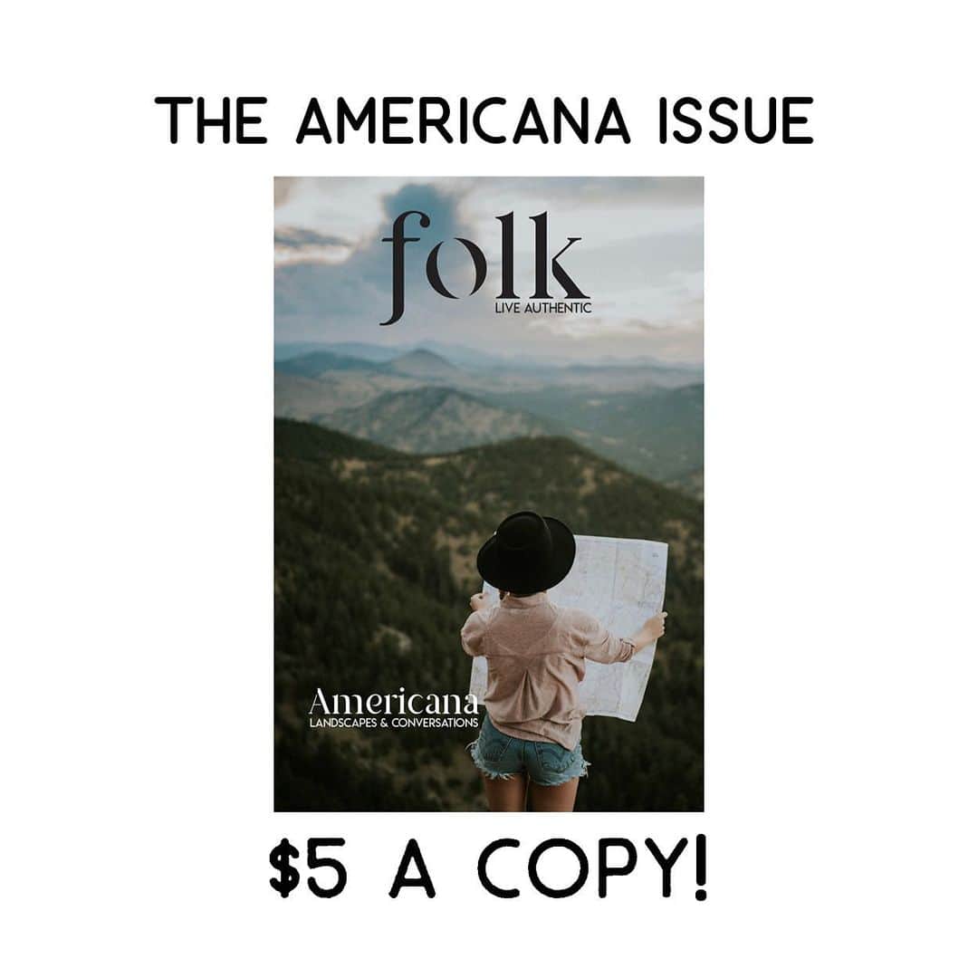 FOLKのインスタグラム：「FINAL CHANCE! Tomorrow is the final day to get a $5 copy of the Americana issue. The Slow Living issue is down to about 50 copies before it’s completely sold out. Go to the link in our IG story to order a copy or a set. All orders for both will ship today or tomorrow. www.folklifestyle.com」