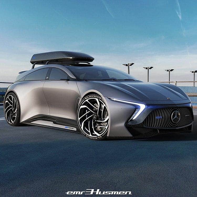 Kik:SoLeimanRTさんのインスタグラム写真 - (Kik:SoLeimanRTInstagram)「© Mercedes-Benz EQR AMG by @emrEHusmen  "I 3d-polygon modeled this project referencing a side view sketch in total of 7-days, inspired from my old SLE project and the legendary R-Class; i re-imagined it as an electric "hyper wagon" which would have +1200hp output. The "EQR AMG" features a sleek exterior styling; a coupe-like front door and a suicide rear door with hypercar quality all carbonfiber body surfaces and aero adjustable front splitter & rear diffuser. Overall dimensions: 5m length, 2m width, 1,4m height with 24" wheels." #mercedes #EQR #AMG #mercedesbenz #EQRAMG #EQ #EQC #EQperformance #cardesign #concept #sketch #3dsmax #keyshot #photoshop #electriccar #hyperwagon #tesla #teslamotos #elonmusk #polestar #porsche #taycan #gordenwagener #mbdesign #mbhotandcool #future #stuttgart #toronto #canada #emrEHusmen  *HDRI & backplates by: Duron Automotive  . check out my Behance for high resolution images: >>>>> www.behance.net/emrEHusmen <<<<<」8月5日 3時54分 - carinstagram