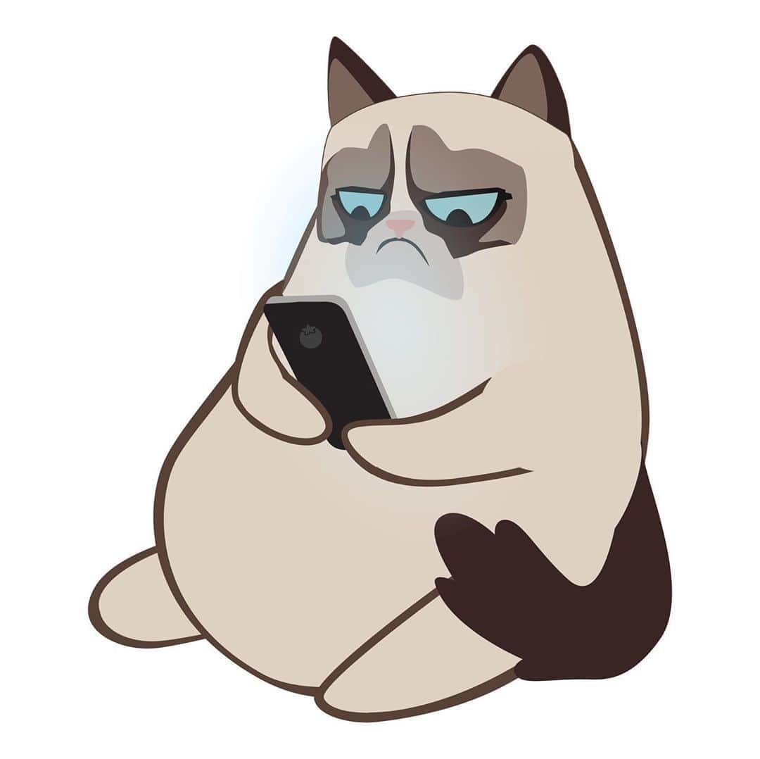 Grumpy Catさんのインスタグラム写真 - (Grumpy CatInstagram)「Download @realgrumpycat #grumpmoji Stickers on the @apple AppStore  .  .  .  .    #catsofinstagram #grumpycat #cats_of_instagram」8月5日 4時27分 - realgrumpycat