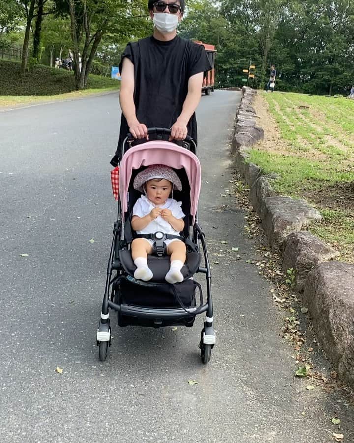 Keikooooooのインスタグラム：「#2020summer  パパと👨🏻👶🏻💕💕💕 いっぱい遊べて良かったね♡ パパの豪快さも、最初は待って待ってという感じだったけども最近は私も慣れてしまった😂😅 . #ドイツの森 #岡山 #岡山パパ #2020夏」