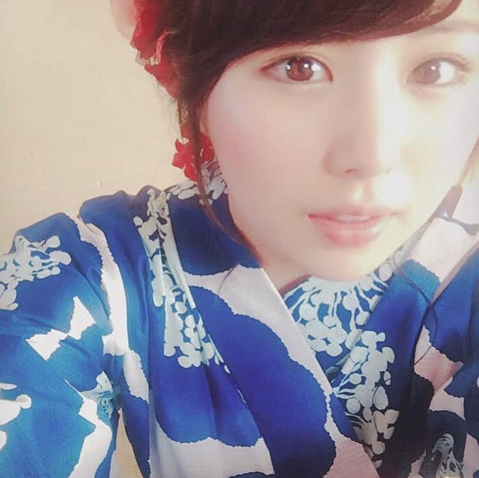 百瀬美鈴さんのインスタグラム写真 - (百瀬美鈴Instagram)「4年前だか5年前の╮(´•ω•)╭  #浴衣 #summer #夏 #夏祭り」8月5日 15時29分 - missuuu_3