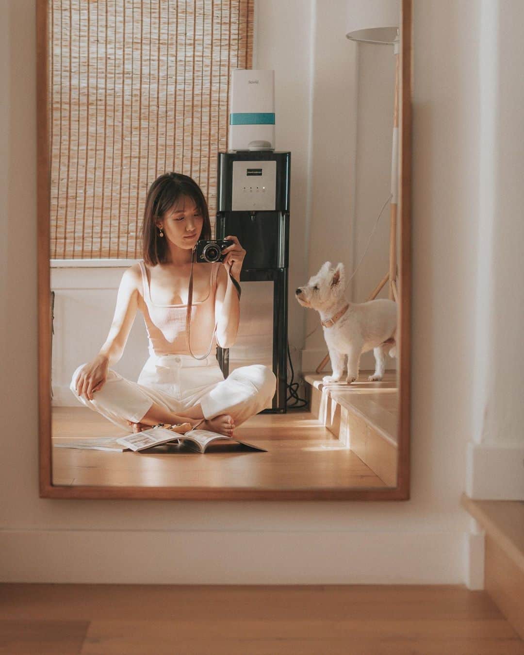 W E Y L I Eのインスタグラム：「Found a little sunny spot in the house ☀️」