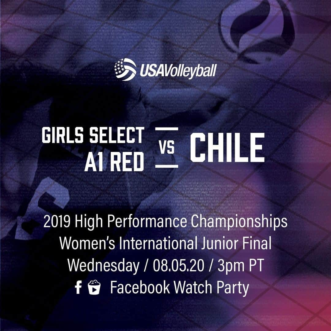 USA Volleyballさんのインスタグラム写真 - (USA VolleyballInstagram)「Get ready for high energy and emotion in this one! Girls Select A1 Red vs Chile in the 2019 Women's International Junior Final, this is what USA Volleyball High Performance Championships is all about!  Head over to the USA Volleyball Facebook now (link in bio) and set your ⏰ to watch it Live at 3pm PT! #USAVwatchparty」8月6日 1時00分 - usavolleyball