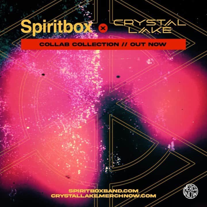 Crystal Lakeのインスタグラム：「We are excited to release this Merch collaboration with @spiritboxmusic . This band is very exciting and we could not be more thrilled to come together and show some unity in our scene and amongst our countries. The world is a crazy place right now and we need to come together more than ever. Maybe a music collaboration next?」