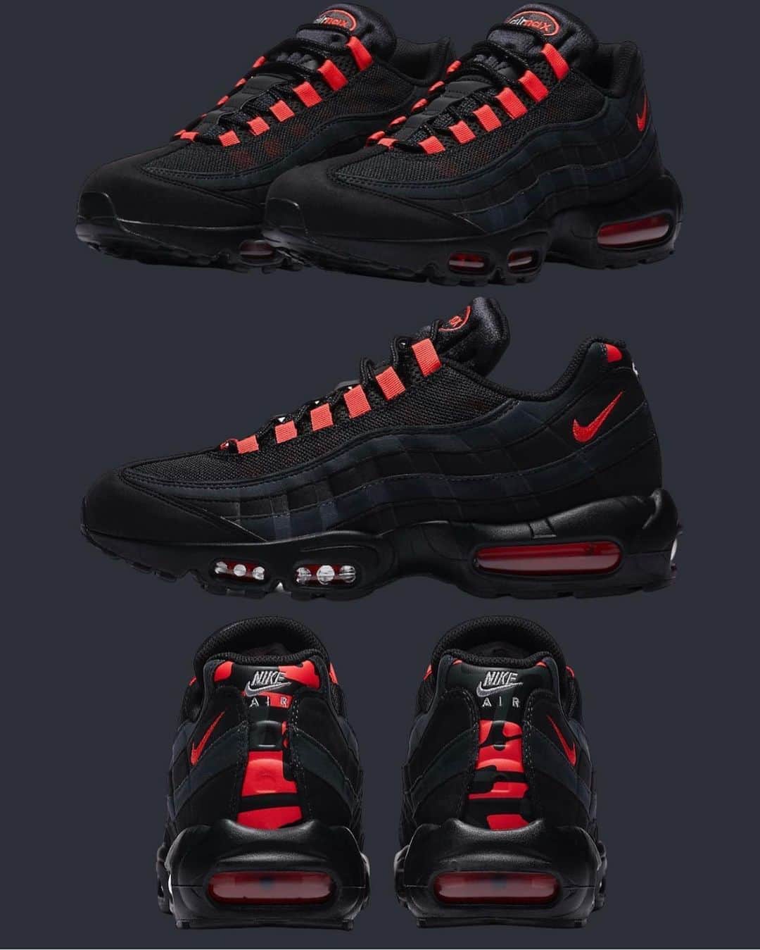 Sneakgalleryさんのインスタグラム写真 - (SneakgalleryInstagram)「These Nike Air Max 95 #LaserCrimson are hitting retail later this month.」8月6日 1時39分 - sneakgallery
