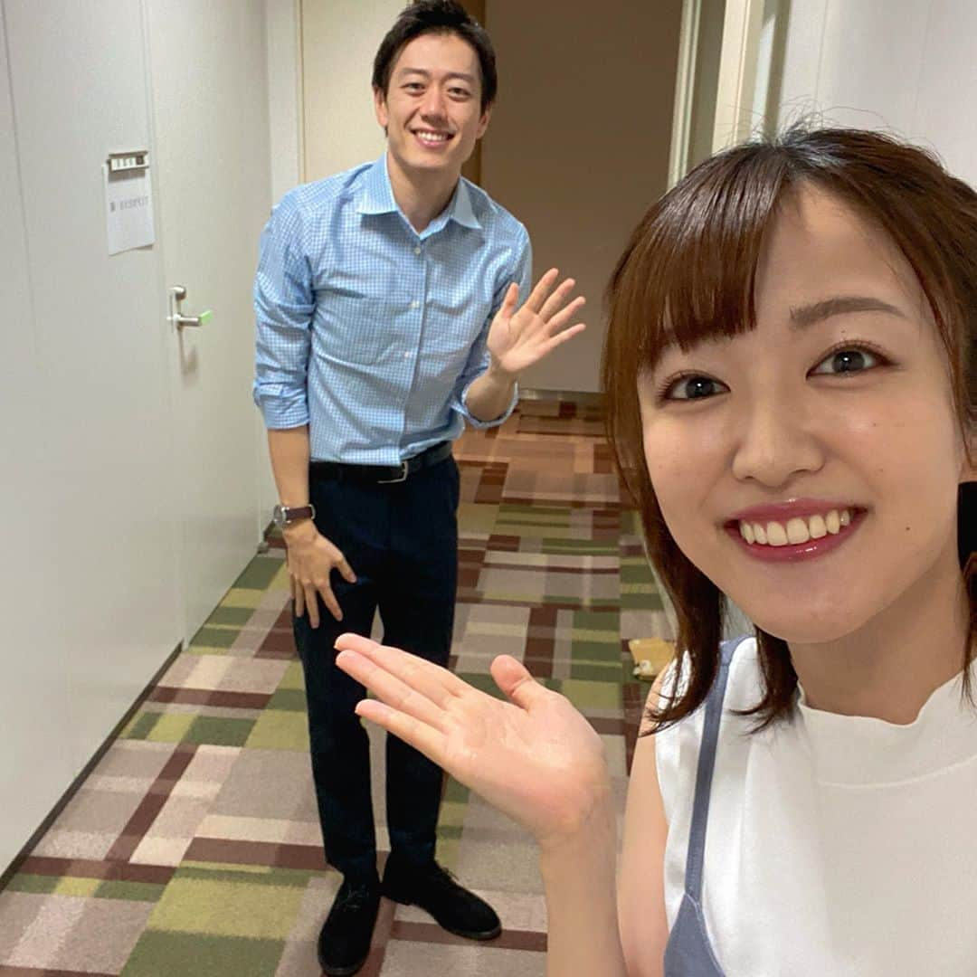 滝菜月さんのインスタグラム写真 - (滝菜月Instagram)「オンエア前、優勝だと思うって言ってた安村アナ... 結果は３位でした😂笑﻿ 今日のヒルナンデスファッションロケの話です！﻿ ﻿ #写真は﻿ #オンエア前にばったり﻿ #まだ自信があった頃﻿ #実はオンエア後にもばったり﻿ #悔し悲しがってました﻿ #安村アナ　#痩せ村アナ」8月5日 17時43分 - taki_natsuki