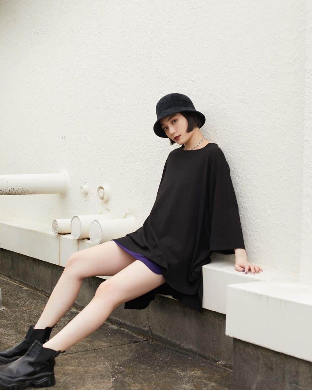 Mikako さんのインスタグラム写真 - (Mikako Instagram)「@emoda_official RUNWAY channel 👢 全アイテム可愛すぎたのでチェックしてみてください！早く秋冬きてほしい。🤠」8月5日 19時50分 - mikako_faky