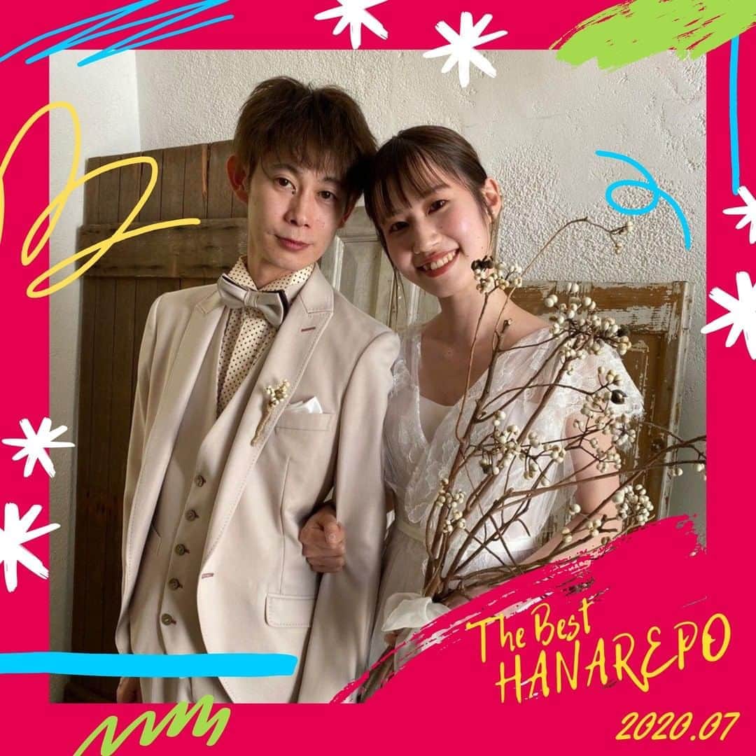 Wedding Park 公式のインスタグラム：「2020年7月のベストハナレポ発表✍️ こんばんは！ウエディングパークのハナレポ編集部です💁 . 今月の #ベストハナレポ は @fs__mg  さんです✨ . テーマの〝straw〟に合わせた会場装花やご自身のドレス、メイク、プログラムはゲストと一緒に過ごせる時間を大切にしたいという想いのもと、コーディネート！ ウェルカムジェラートのサービスにはじまり歓談や写真撮影の時間を多く取るなど工夫が素敵です♡ またもともと予定はしていなかったという前撮りもとってもおしゃれ！ . ぜひ参考にしてみてください👰 https://s.weddingpark.net/magazine/8662/ . ＊＊＊＊＊＊＊＊＊ #花嫁diy #結婚式diy #装花 #高砂 #高砂装花 #高砂装飾  #ブライダルヘア #ブライダルヘアメイク #プレ花嫁 #式場探し #2020婚 #2021婚 #2020冬婚 #2021春婚 #ちーむ2020 #日本中のプレ花嫁さんと繋がりたい #結婚式 #結婚式準備 #結婚準備 #プロポーズ #ウエパ #ウエディングパーク  ＊＊＊＊＊＊＊＊＊」