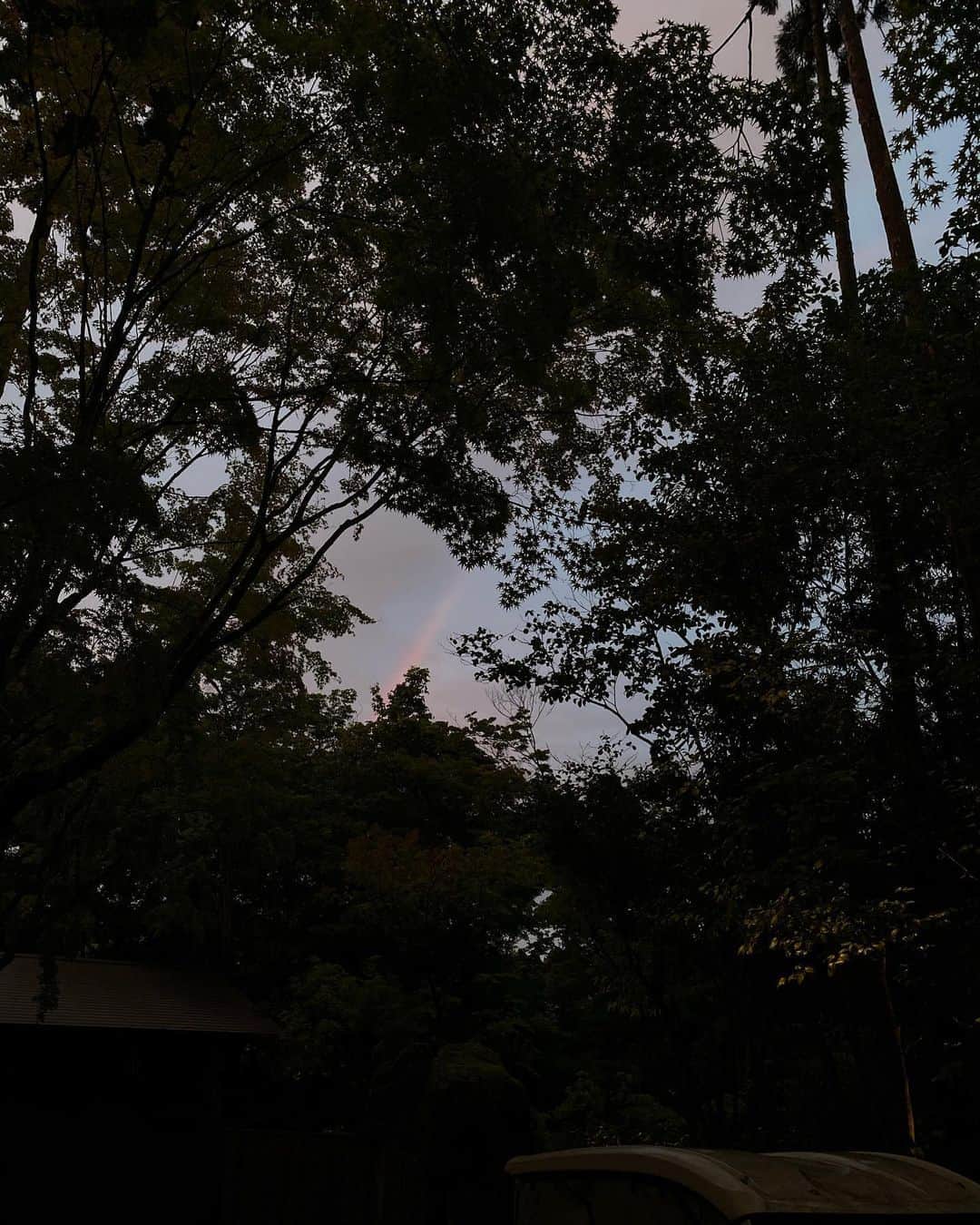 小泉里子さんのインスタグラム写真 - (小泉里子Instagram)「雨上がりの夕映えと虹。 気持ちのいい時間だったな。 #夕方の散歩 #いつかの京都 #Amankyoto」8月5日 20時49分 - satokokoizum1