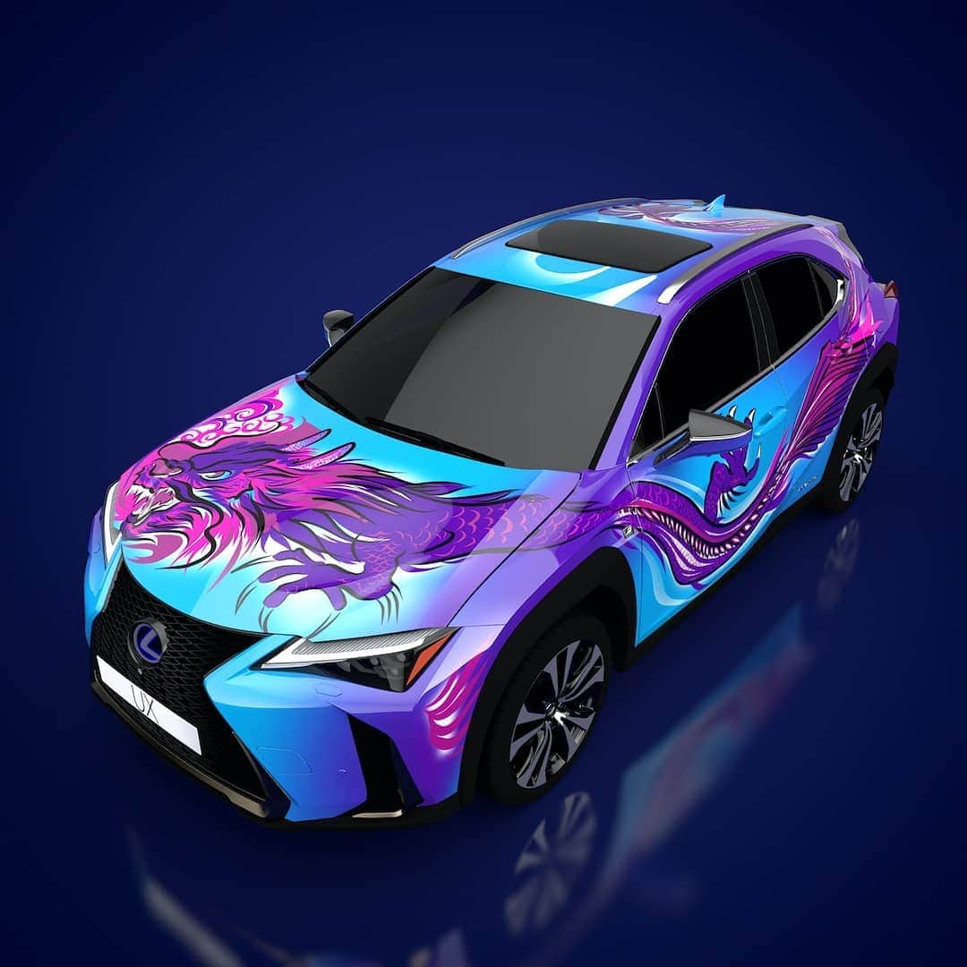 Lexus UKさんのインスタグラム写真 - (Lexus UKInstagram)「This striking #TattooCar features a dragon that wraps itself around the car.   “I thought a dragon would look great on a Japanese car, showing strength and power,” said designer Alison.  #Design #CarDesign #Lexus #Carsofinstagram #Tattoo #Tattoos #Craftsmanship #LexusTattooCar #LexusUX #Dragon #DragonTattoo」8月5日 21時02分 - lexusuk