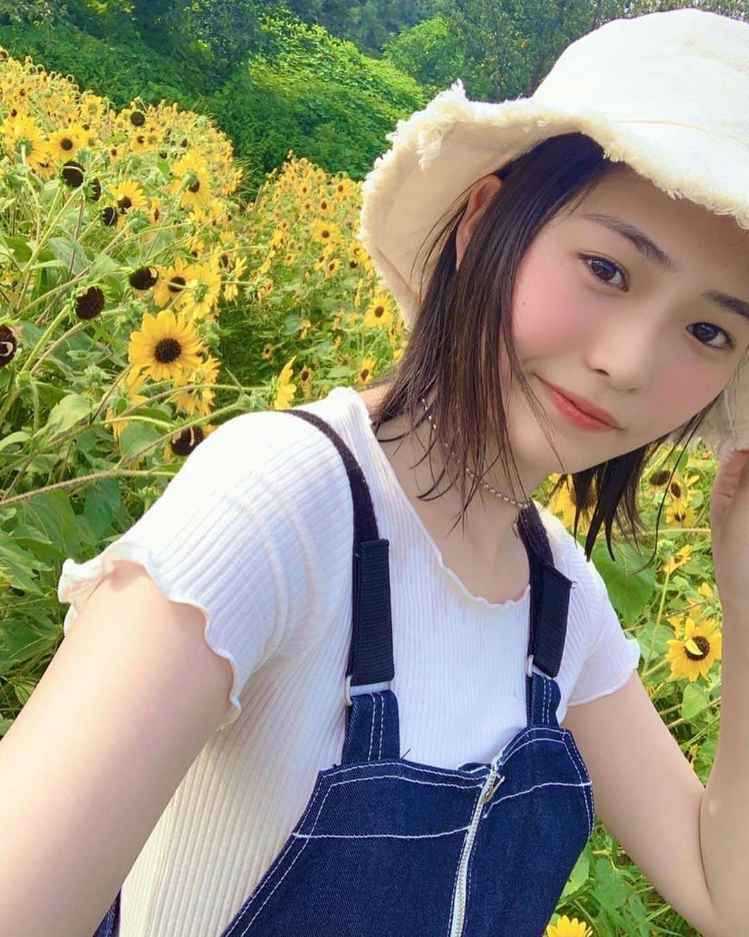 三阪咲さんのインスタグラム写真 - (三阪咲Instagram)「🌻🌻🌻  #ひまわり畑」8月5日 21時04分 - misaka_saki