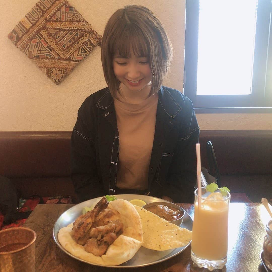 上野優華さんのインスタグラム写真 - (上野優華Instagram)「以前、ドライブ行ってカレー食べてきた…こんな美味しいことあります？🍛🥄  #カレー #curry #インスタカレー部 #インドカレー #チキンカレー #スパイス #スパイスカレー #辛いもの好き #辛いもの #辛い #lunch #ランチ #タンドリーチキン #カレー好き #マンゴーラッシー #ラッシー #美味しい #グルメ #ドライブ」8月5日 22時29分 - yuukaueno0205