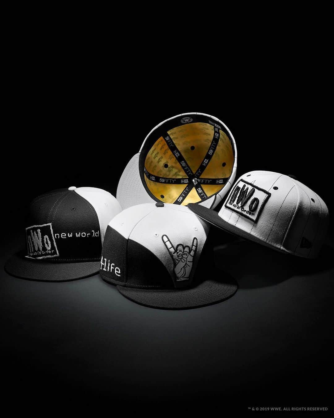 ニューエラ・キャップのインスタグラム：「The nWo Hall of Fame Collection is too sweet of a way to celebrate the Superstars’ induction into the @wwe Hall Of Fame. Get yours at neweracap.com . Link in bio」