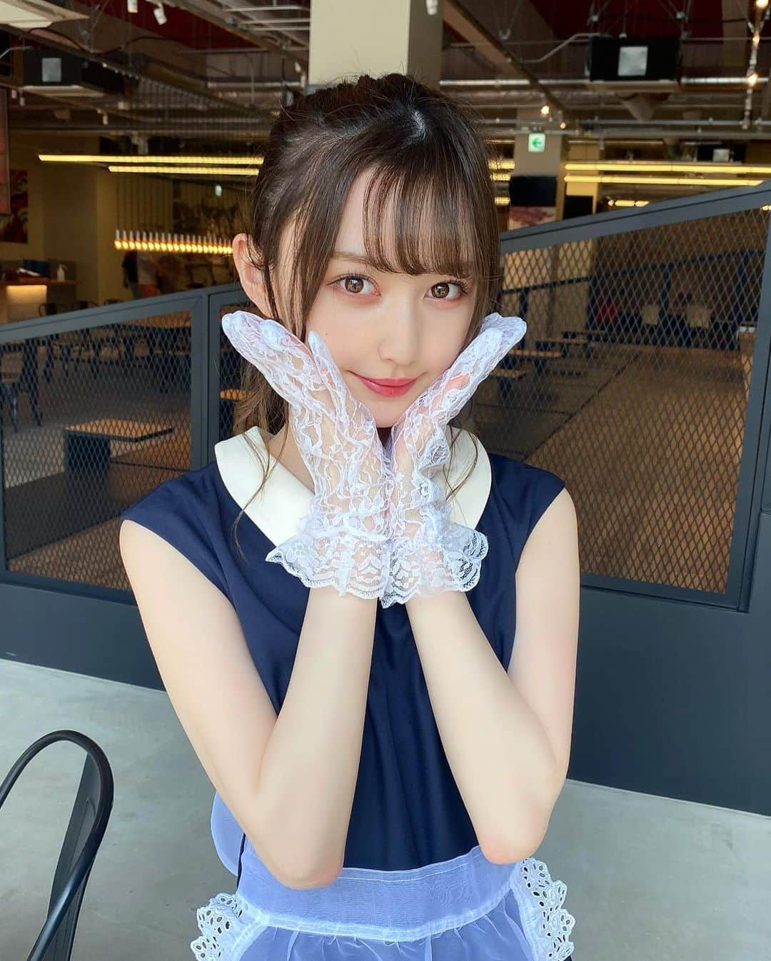 山本望叶さんのインスタグラム写真 - (山本望叶Instagram)「メイドさん🙁  #akb48group新聞電子版 #メイド服 #ポニーテール」8月5日 22時51分 - mikana.yamamoto