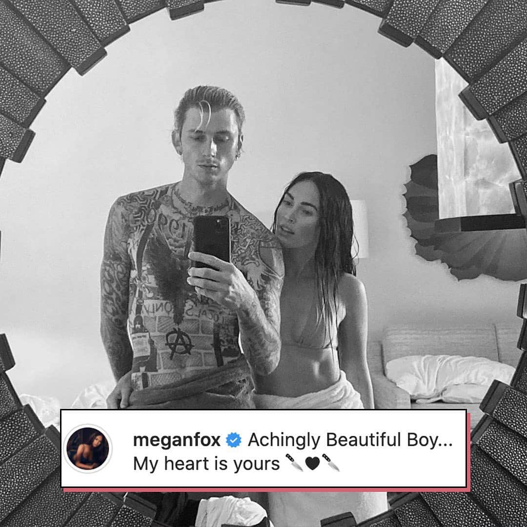 E! Onlineさんのインスタグラム写真 - (E! OnlineInstagram)「Megan Fox and Machine Gun Kelly's romance just took a Megatron step to the next level: "My heart is yours." (📷: Instagram)」8月5日 23時16分 - enews