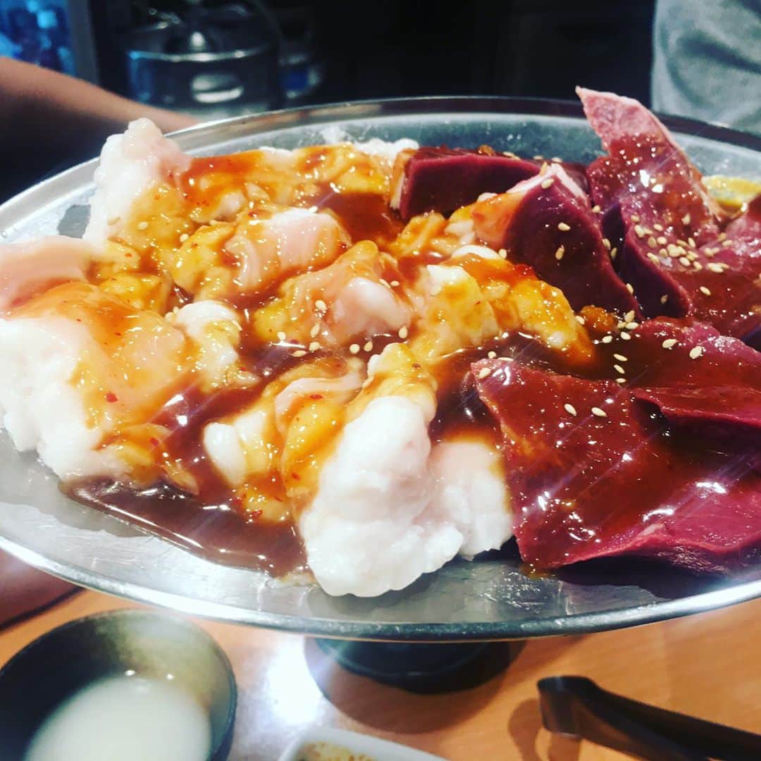 宮田麺児さんのインスタグラム写真 - (宮田麺児Instagram)「昭和町で焼肉  #焼肉#昭和町#ツラミ#ハラミ」8月5日 23時53分 - miyatamenji