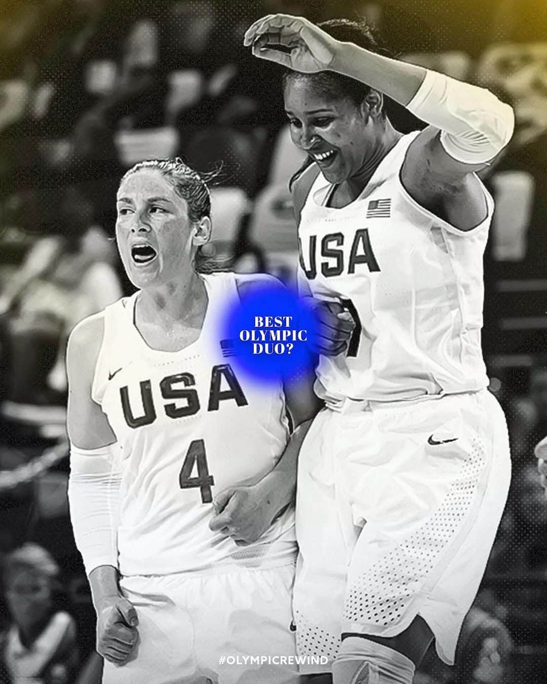 USA Basketballさんのインスタグラム写真 - (USA BasketballInstagram)「Our best Olympic one-two punch is ______? 🇺🇸 #OlympicRewind」8月5日 23時53分 - usabasketball