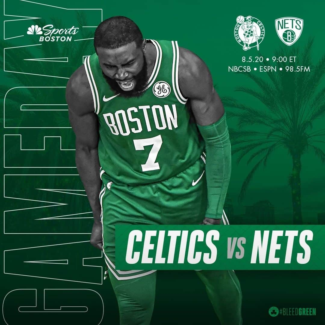 ボストン・セルティックスさんのインスタグラム写真 - (ボストン・セルティックスInstagram)「TONIGHT ☘️ #Celtics vs @brooklynnets, 9 p.m. on @nbcsboston, @espn and @985thesportshub #BleedGreen #BOSvsBKN #LetsGoCeltics」8月6日 0時13分 - celtics