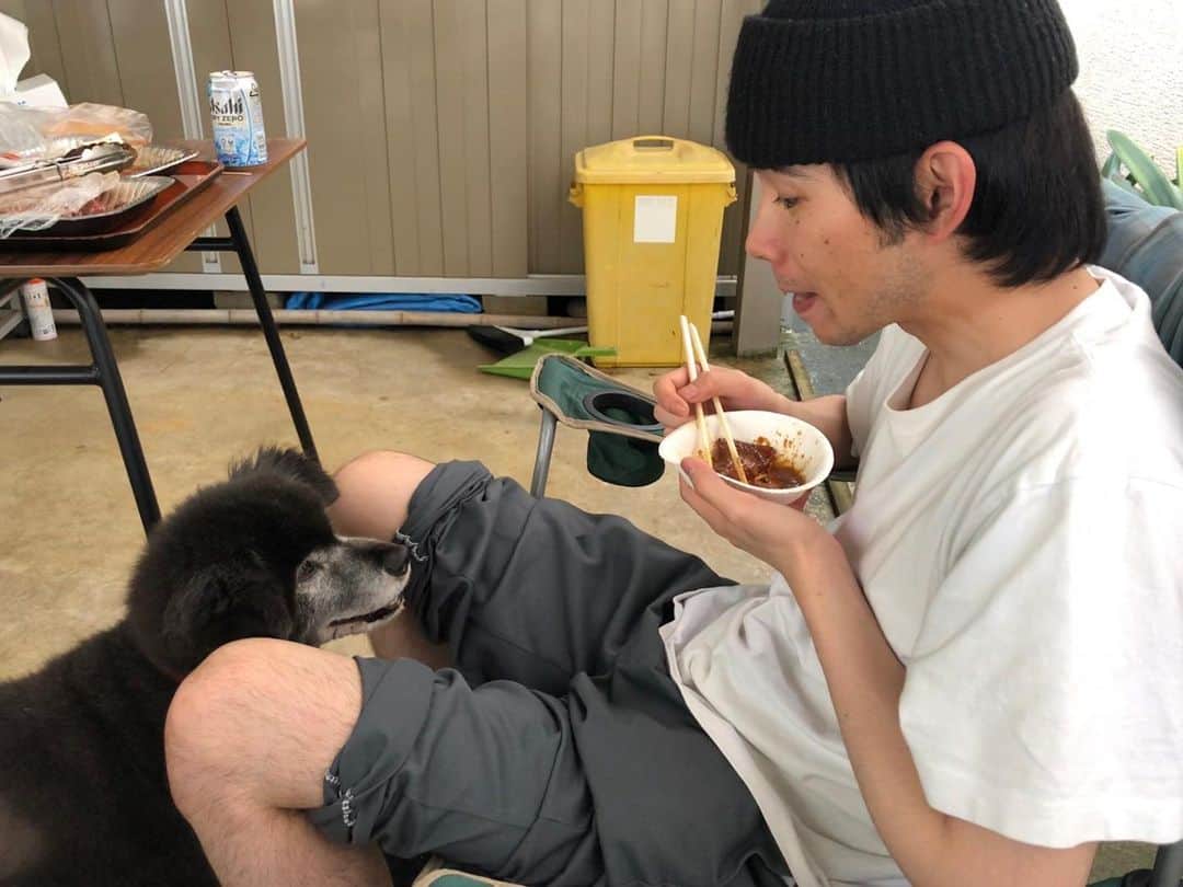 荒井 結生 Yuki Araiのインスタグラム：「小川クゥ(犬)(かわいい)(好き)」