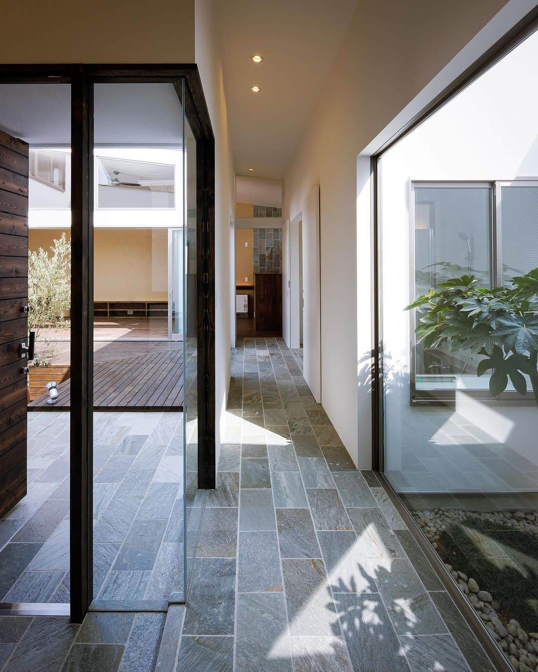 のインスタグラム：「玄関、廊下、水まわり♪ : ■haus-hall■ 兵庫県姫路市 #haushalll : #建築 #住宅 #一戸建て #新築 #浴室 #デザイン #設計 #設計事務所 #玄関 #建築家と建てる家 #建築家 #建築デザイン #インテリア #建築家デザイン #洗面室 #洗面所 #リビング #中庭のある家 #中庭住宅 #デッキテラス #中庭 #architect #architecture #entrance #livingroom #interior #instahome #courtyard #一級建築士事務所haus」