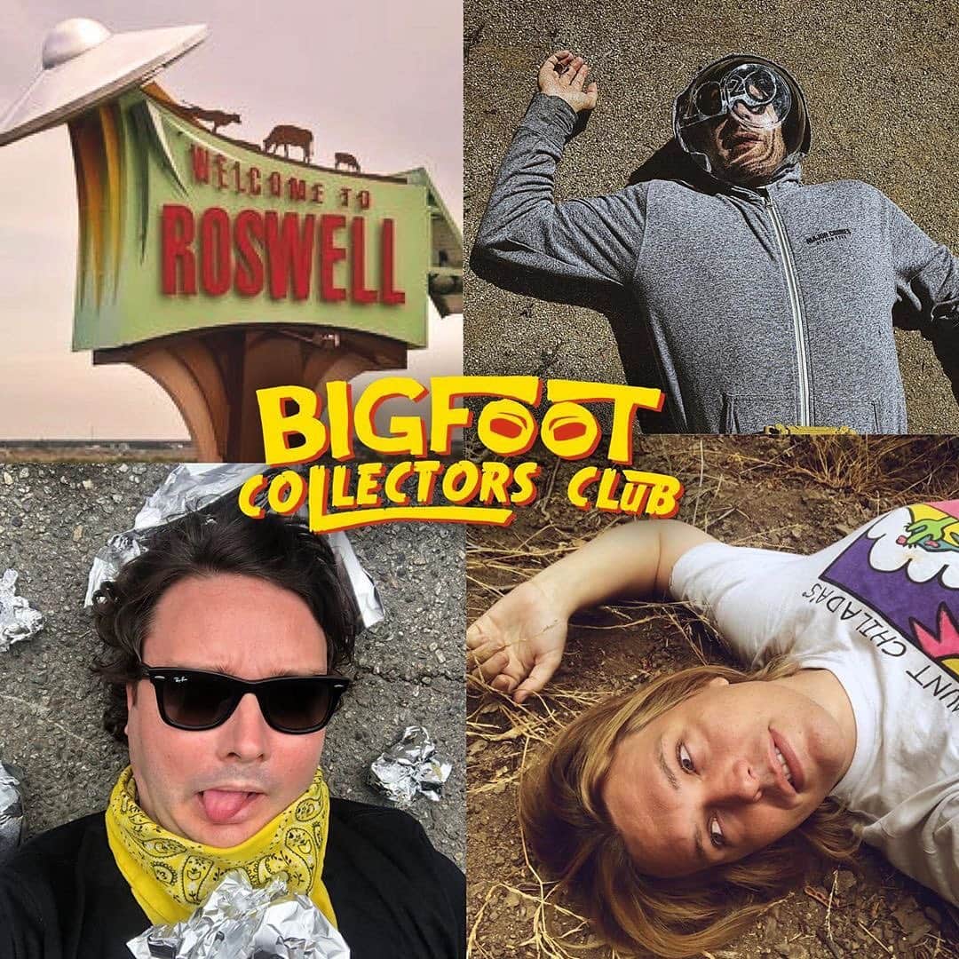 のインスタグラム：「BCC 124 - “Roswell Part 1: The Cowboy Who Caught a Falling Star” has landed! We kick off a multi-part series on the greatest UFO cover-up of all time. #WetHotAlienSummer  #repost @bigfootcollectorsclub ・・・ #Roswell #roswellcrash」