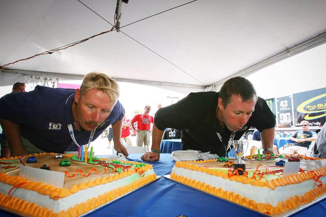 Subaru Rally Team USAさんのインスタグラム写真 - (Subaru Rally Team USAInstagram)「Happy birthday 🥳 Legends! #LanceSmith #ColinMcRae 🎂🎂💨 #SubaruRally」8月6日 4時02分 - subarumotorsportsusa