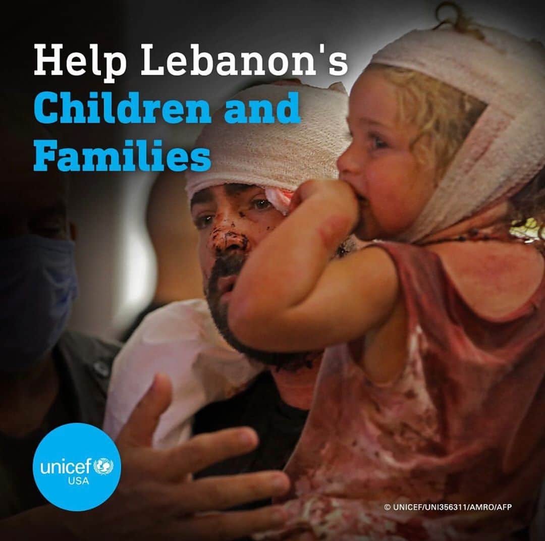 ルーシー・ヘイルのインスタグラム：「Help if you can 💔 @unicef @uniceflebanon」
