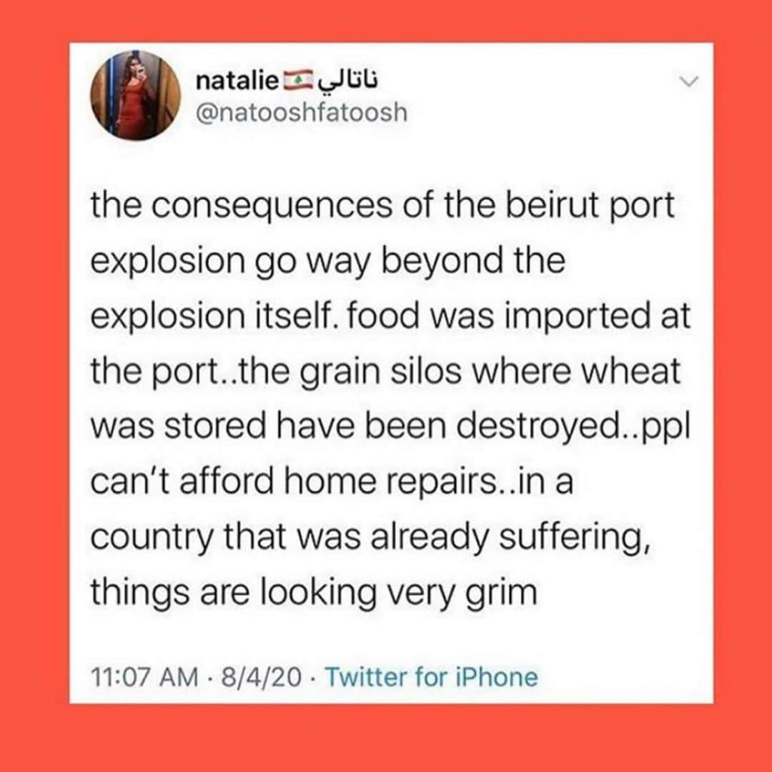 デュア・リパさんのインスタグラム写真 - (デュア・リパInstagram)「Lebanon is on its knees and needs us more than ever. Yesterday's explosion in Beirut devastated the city and sent shockwaves around a country that is already in the midst of political unrest, economic crisis and famine. We have to come together to help. Please donate if you can and share this information. rp: @najwazebian 🇱🇧 ❤️🙏🏼 Update: there is no need for blood donations right now thanks to all the hero volunteers.」8月6日 5時12分 - dualipa