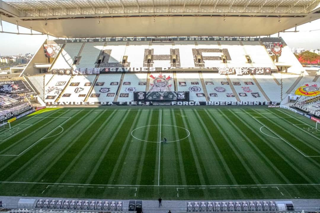 コリンチャンスさんのインスタグラム写真 - (コリンチャンスInstagram)「A @arenacorinthians já está pronta para o Derby, hein Fiel! É logo mais, às 21h30 (de Brasília), pelo jogo de ida da final do @paulistao!⠀ ⠀ #SCCPxPAL ⠀ #VaiCorinthians ⠀ #TorçaEmCasa」8月6日 5時26分 - corinthians