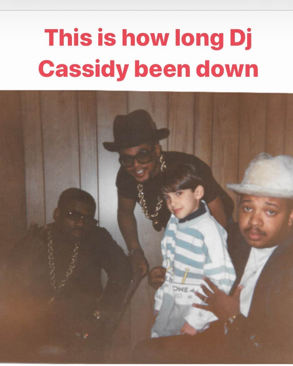 ジョゼフ・シモンズさんのインスタグラム写真 - (ジョゼフ・シモンズInstagram)「@djcassidy as a little Kid.  Loving hip hop.  #jmjforever.  You worked hard and pass the mic was incredible」8月6日 11時28分 - revwon