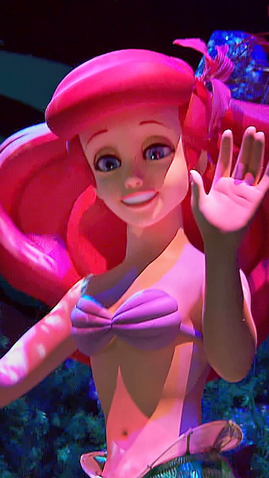 Walt Disney Worldのインスタグラム：「Submerge into the fantasy world of Ariel on this musical attraction at The Little Mermaid~Ariel’s Undersea Adventure located at Disney California Adventure Park. Feel free to sing along...that is if Ursula the sea witch hasn’t stolen your voice. #DisneyMagicMoments ✨」